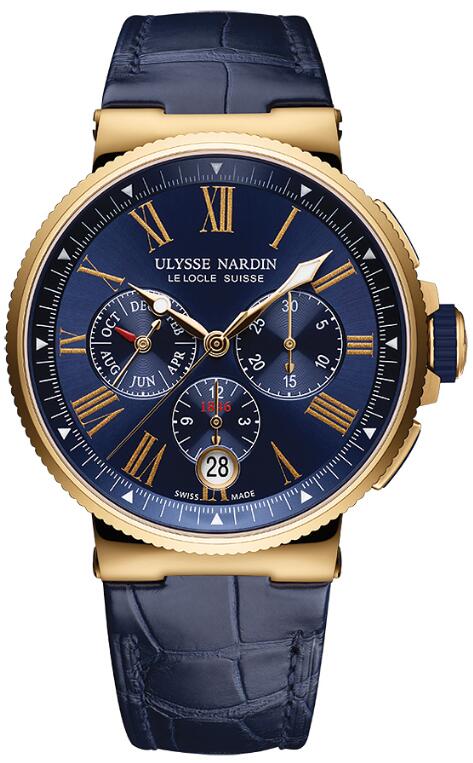 Ulysse Nardin Marine Chronograph Annual Calendar 43mm 1532-150/43 Replica Watch